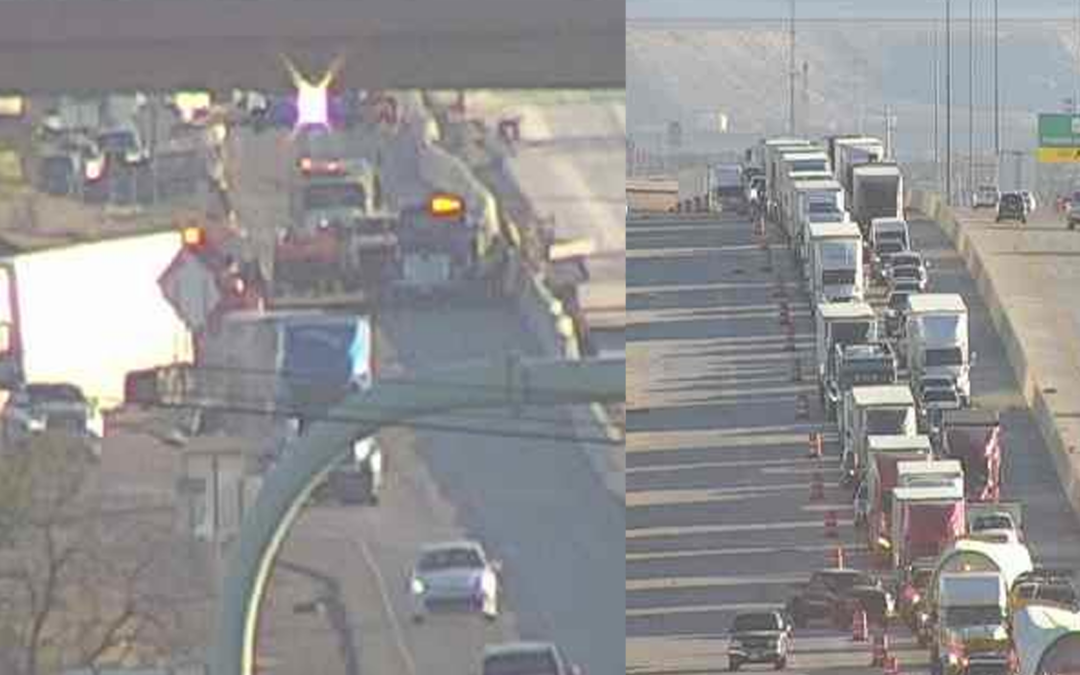 Accidente en la I-10 causa cierres de carreteras en Vinton y genera congestión