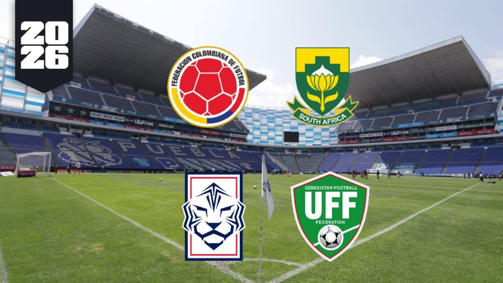 Mundial 2026: Puebla como sede para Colombia, Corea del Sur, Sudáfrica y Uzbekistán