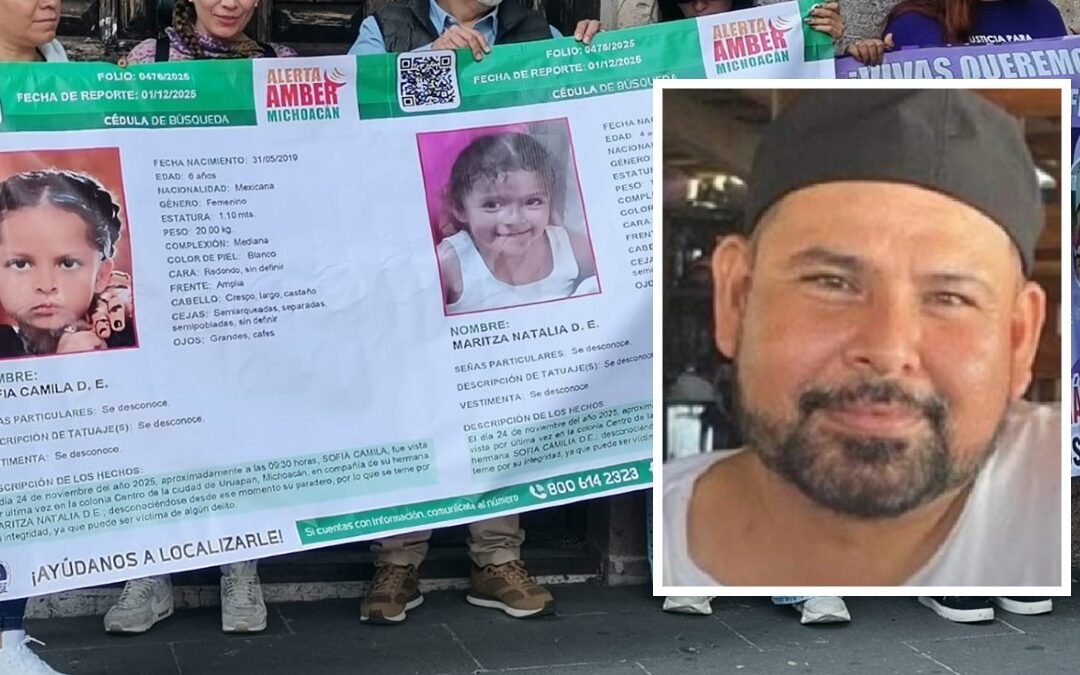 Recompensa por Información sobre Luis Felipe Duarte, Padrastro de Niñas Desaparecidas en Michoacán
